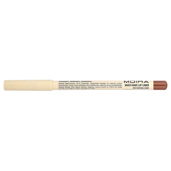 Moira Beauty, Crayon à lèvres indispensable, 002 Sable naturel, 1,1 g (0,04 oz) white