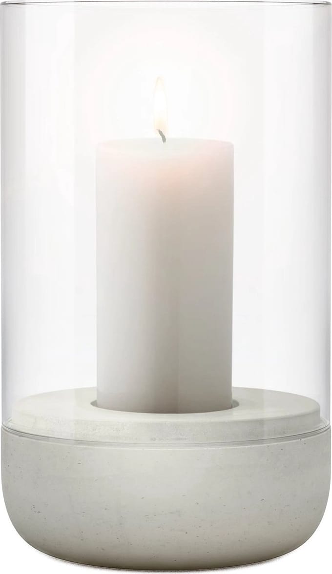 Blomus CALMA Windlicht - H 20 cm, Ø 12 cm (M) - Light Gray