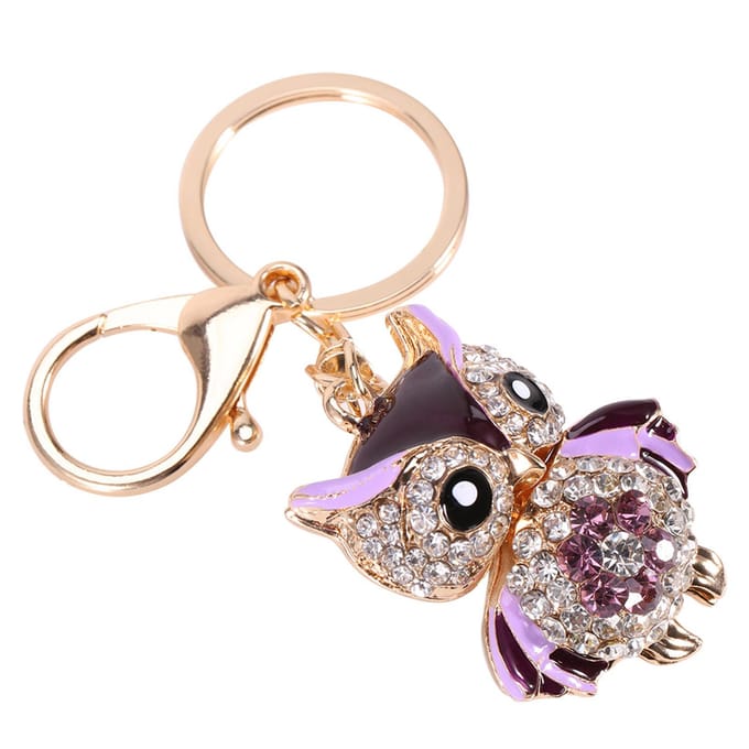 Strass Kristal Sleutelhanger Bedel Hanger Portemonnee Tas Sleutelhanger Cadeau beige