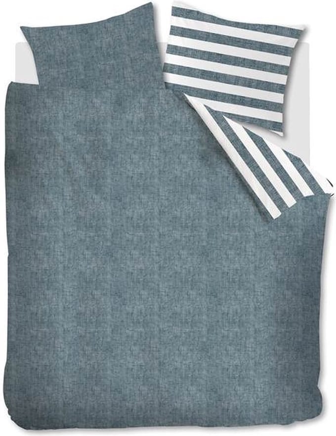 Snoozing Jason Dekbedovertrek - Extra breed - 260x200/220 cm - Blue