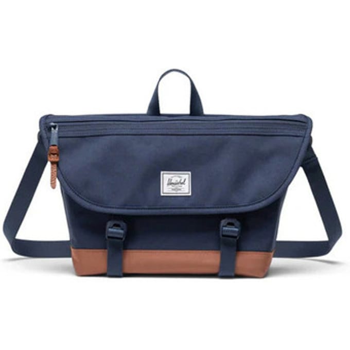 Herschel schoudertas Cove Messenger Navy / Saddle Brown donkerblauw