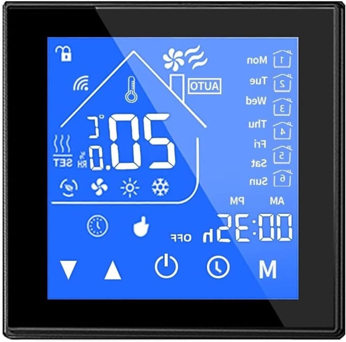 Slimme Thermostaat - Temperatuurregelaar - Verwarming Regelen - App Bediening - 5-35 Graden - Wit