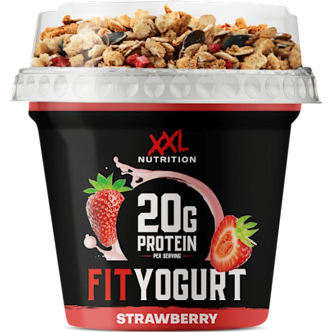 Yoghurt granola aardbei