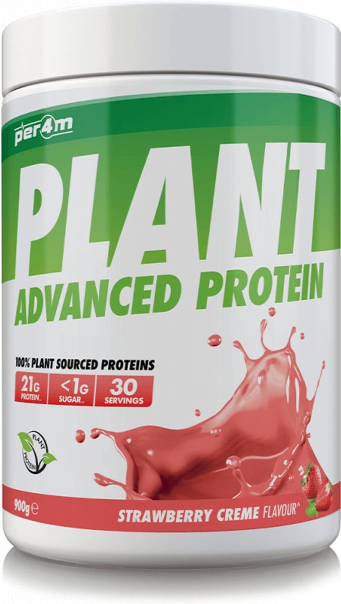 Per4m Plant Protein (900g) Strawberry Creme - Eiwitten - Veganistisch eiwit