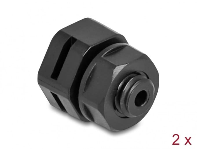 Delock 60477 60477 Drukcompensatie element 4 mm M6 Polyamide Zwart 1 stuk(s)