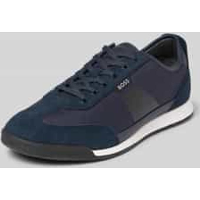 low-top-sneakers met leer model 'Nitan_Lowp_txmx'