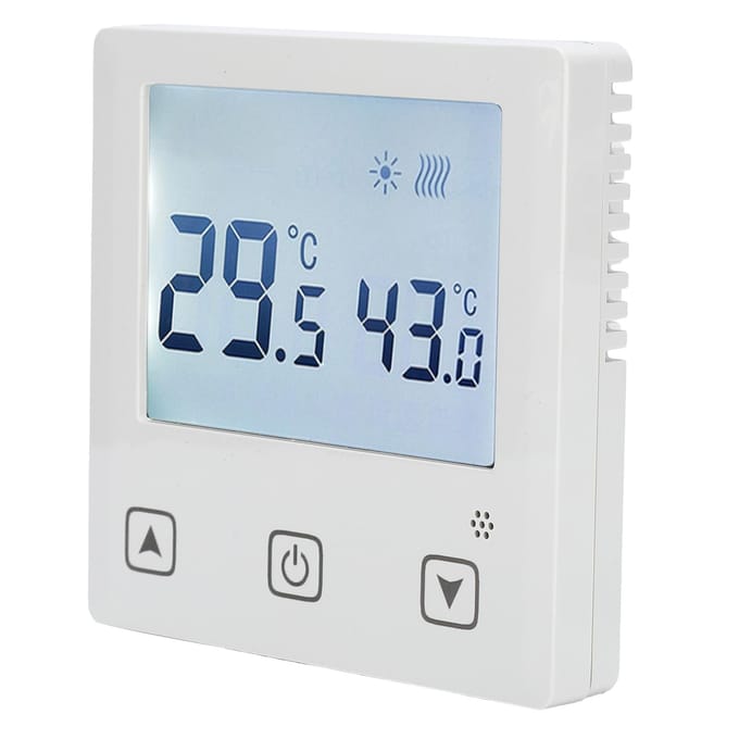 AC220V Thermostaat Water Vloerverwarming Airconditioner Temperatuurregelaar met Touchscreen white