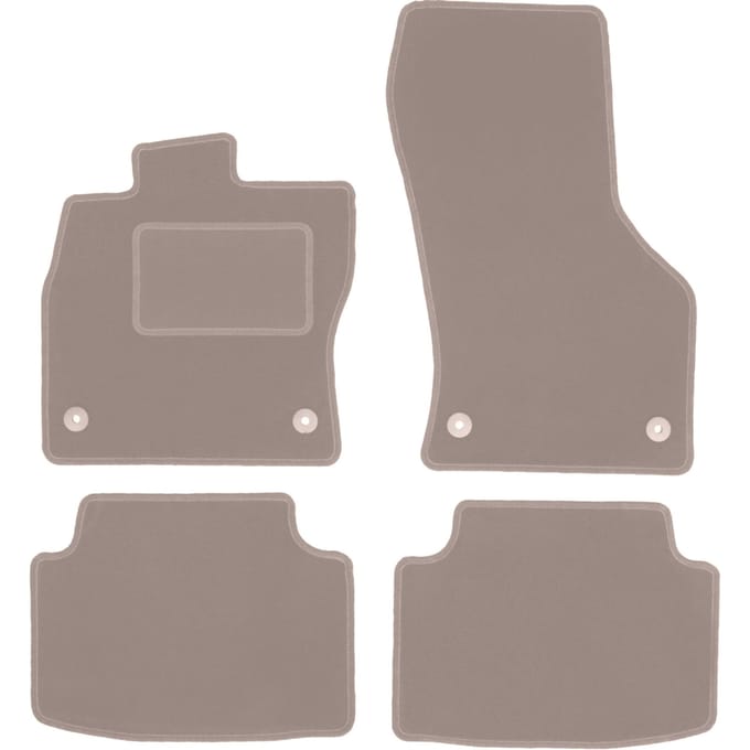 Beige velours matten voor: Volkswagen Tiguan II crossover (2015-)