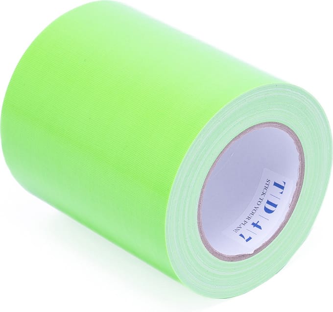 TD47 Gaffa Tape 150mm x 25m Fluor Groen