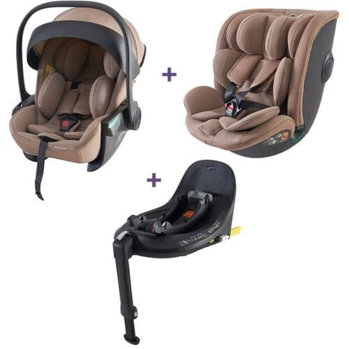 Bundel Prénatal autostoel Sunny, Sacha & base taupe unisex