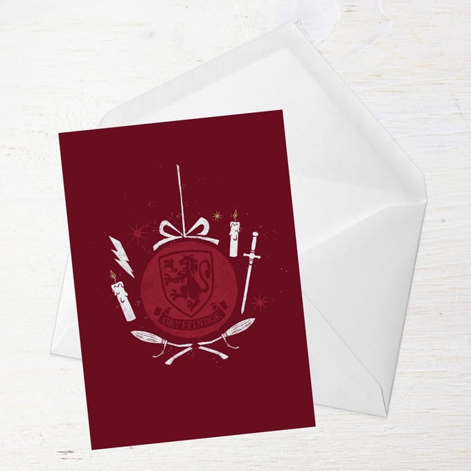 Harry Potter Gryffindor Christmas Greetings Card - Standard Card