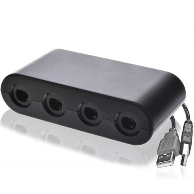 Adaptateur de contrôleur Gamecube 4 Ports Nintend Wii U &amp; Switch PC USB