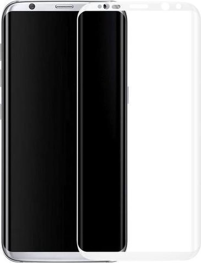 BestCases.nl Wit Samsung Galaxy S8 Tempered Glass Screen Protector