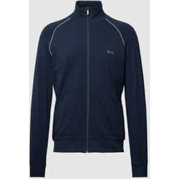 Sweatjack met labelstitching, model 'Mix&Match'