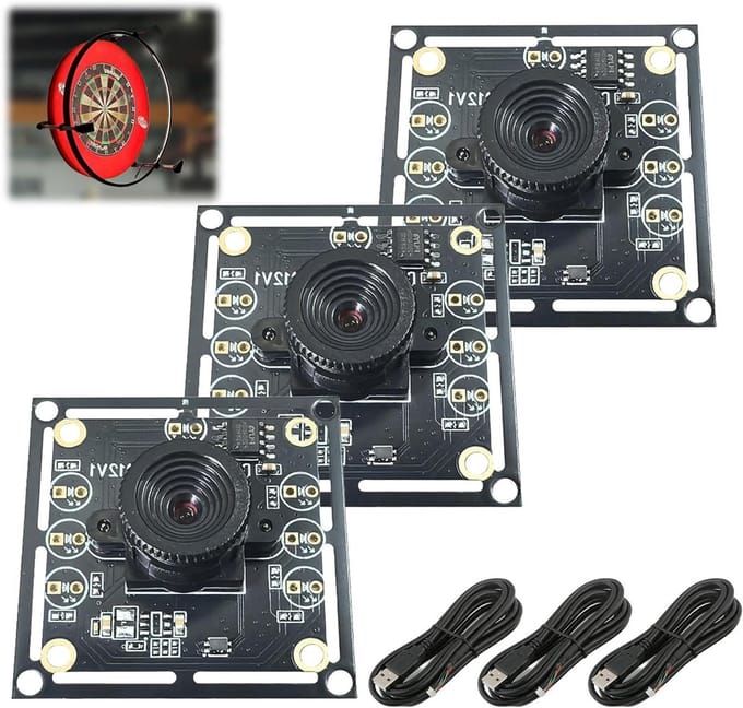 Cameramodule Groothoek - Webcam Module - Beeldanalyse - OV9732 Lichtgevoelige Chip - 100 Graden - Zwart
