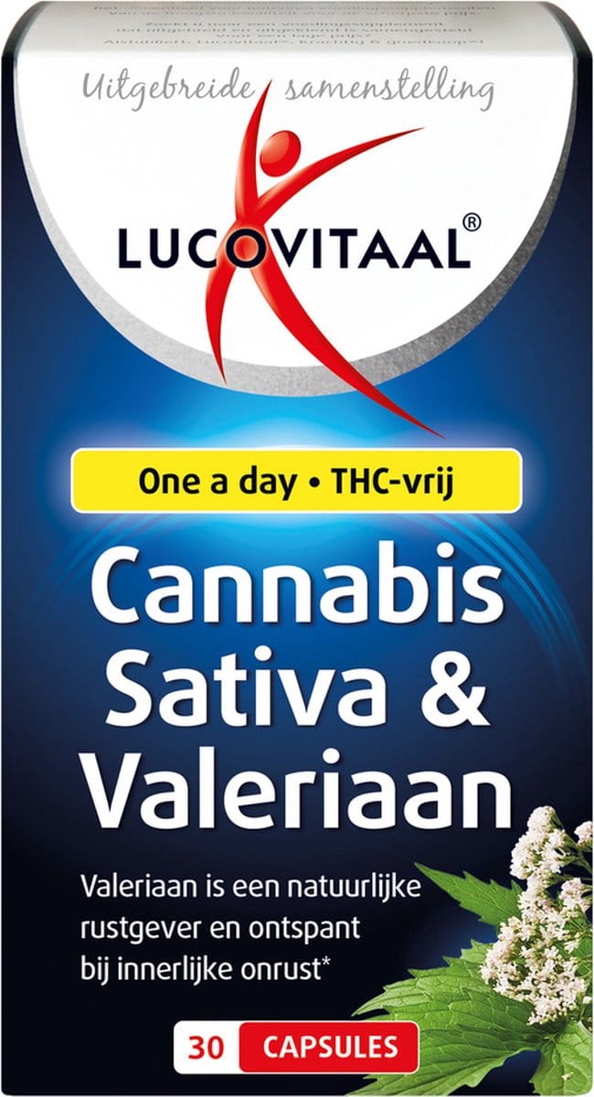 Lucovitaal Cannabis Sativa & Valeriaan 30 capsules