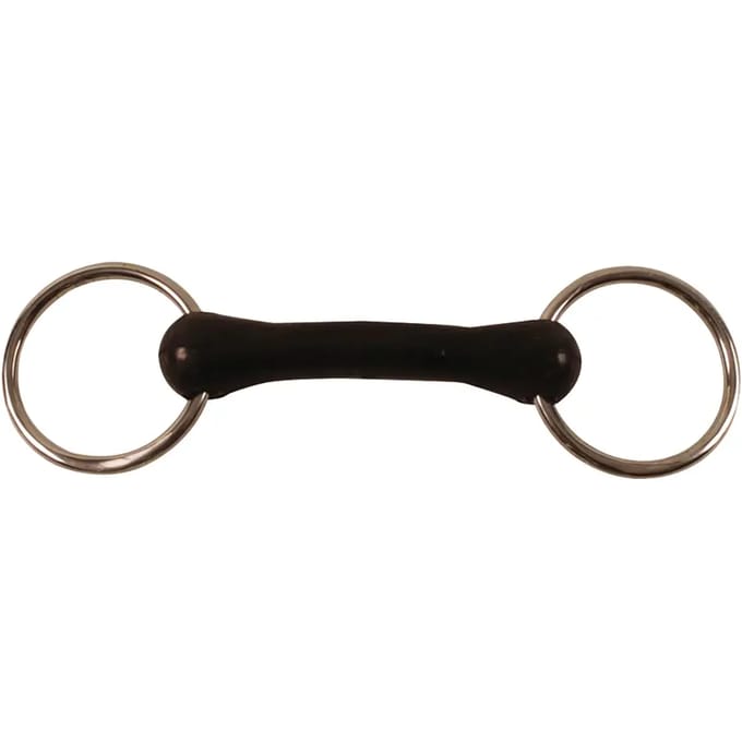 Zacht rubberen bit voor pony Umbria Equitazione