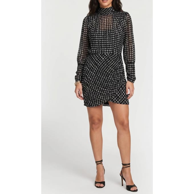 BA&SH Robe Brydie Noir Maat: S | Mini Jurken Outlet | Dames | Zwart