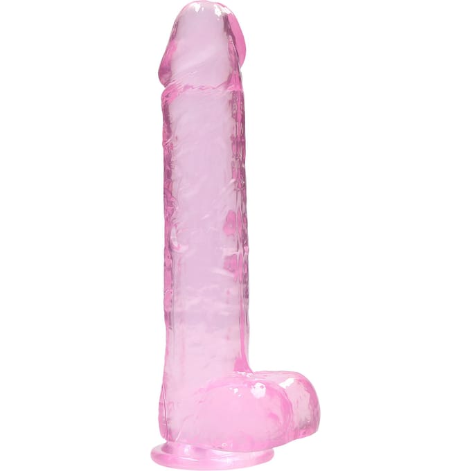 Shots - RealRock Realistische Dildo met Ballen - 25,4 cm pink