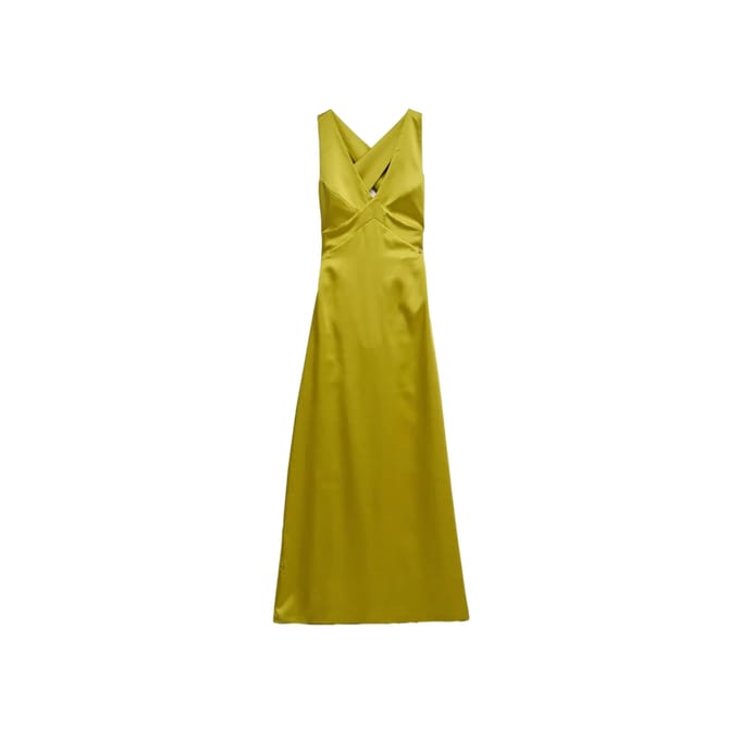 Lange Satin Kleid Dama Salsa Jeans