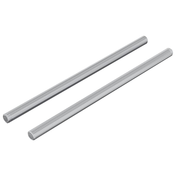 vidaXL Schroefdraadstangen 2 st Zilver M6 x 120 mm Metaal