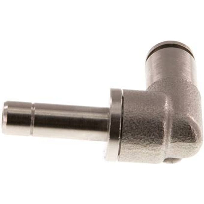 4mm x 6mm 90 graden L-verbinding Messing Insteekfitting Plug NBR [2 Stuks]