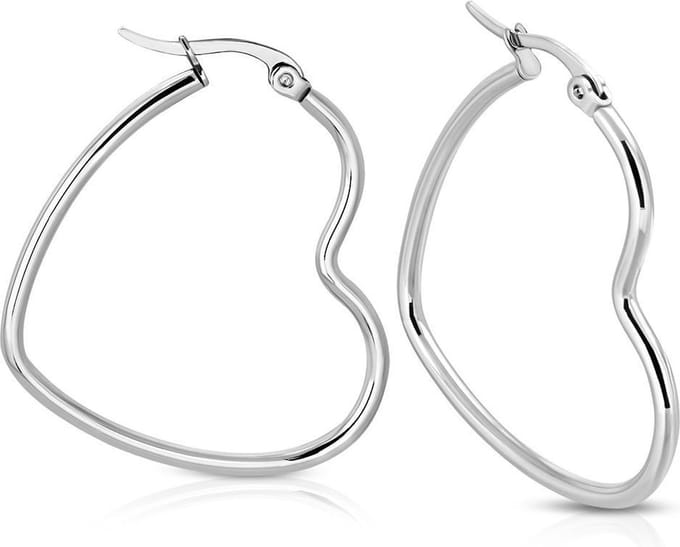 Montebello Oorbellen Ayden M - 316L Staal - Hart - ∅33mm