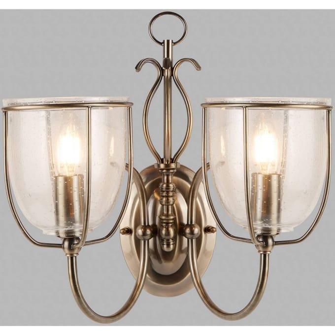 Searchlight Stijlvolle wandlamp SILHOUETTE, 2-lichts