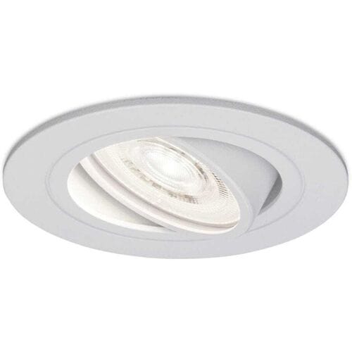Pittsburg LED inbouwspot - Extra plat 58mm - GU10 LED Module - Extra plat 58mm - 6000K daglicht wit - Dimbaar - Rond - Kantelbaar - Voor binnen - Zwart