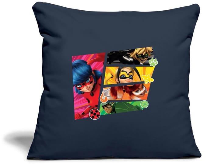 Miraculous Superhelden Ladybug Chat Noir Vesperia Sierkussenhoes, 45 x 45 cm