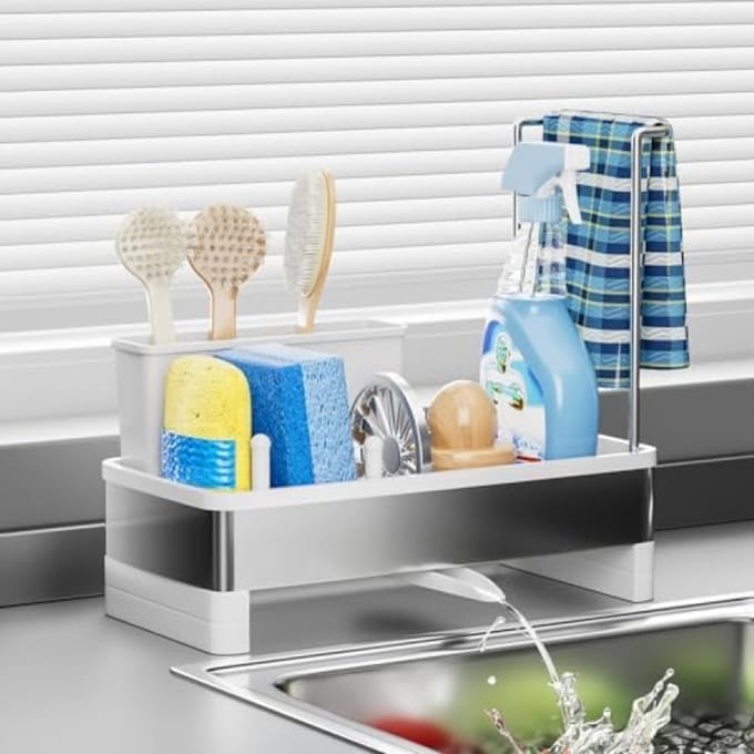 Keuken Spoelbak Organizer met Draaibare Afvoer