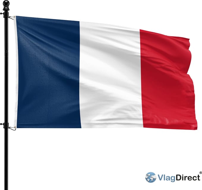 VlagDirect - Franse vlag - Frankrijk vlag - 90 x 150 cm.