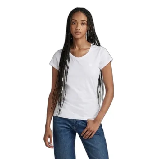 G-STAR Eyben slim v t 2.0 wmn Dames Top - white