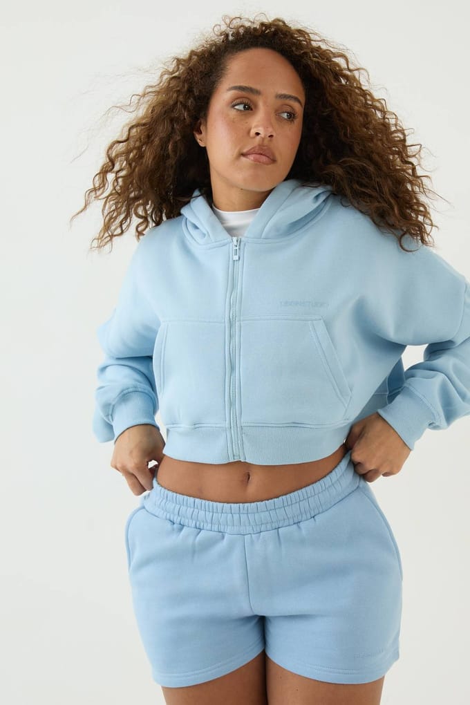 Dames Dsgn Studio Losse Sweat Short | Blauw | Maat: 2XL