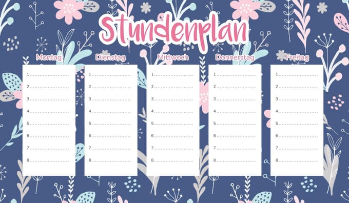 Wallvy - Magnetische Lesroosterplanner - 45x26cm - Hoge Afdrukkwaliteit - Personaliseerbaar
