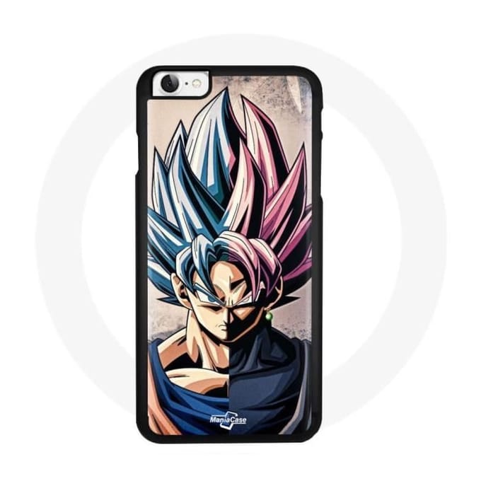 Telefoonhoesje - Maniacase - Iphone 4 - Dragon Ball Goku - Blauw - Uniek ontwerp blauw
