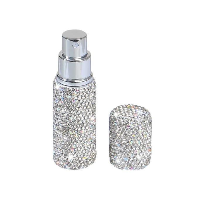 Vaporisateur 10 ml Voyage Sous-flaconnage Portable Mini Flacon Pulvérisateur de Parfum Rechargeable Récipient Cosmétique Vide argenté
