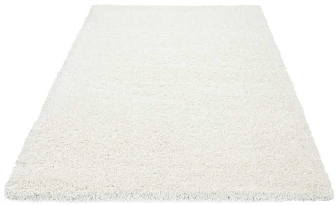 Hoogpolig vloerkleed, effen kleur: CRÈME 100x200 cm