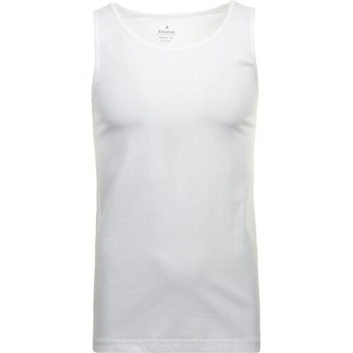 Ragman Ondermode Uni Tank Top Single Jersey Wit / male