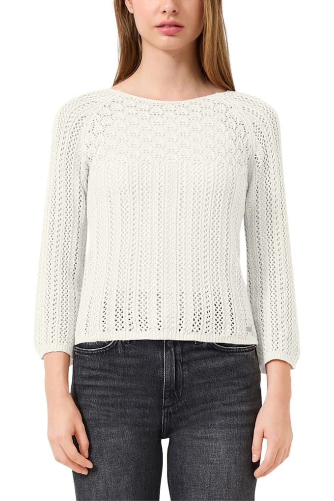 s.Oliver -qs Pullover Offwhite Size: XXL | Sweaters Outlet | Dames | Wit