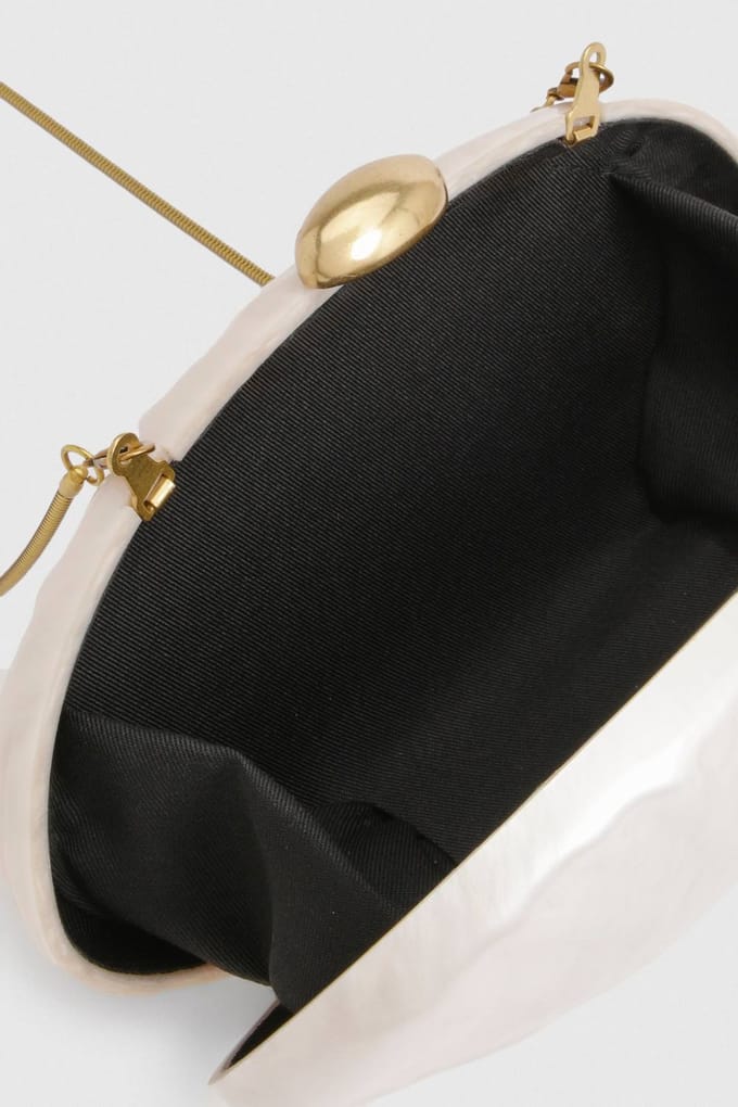 boohoo Dames Parelmoeren Harde Schaal Clutch Tas | Pearl