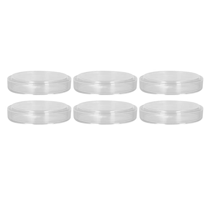10 pièces Boîtes de Pétri de laboratoire en verre Boîtes de culture avec couvercles pour expérience de biorecherche white