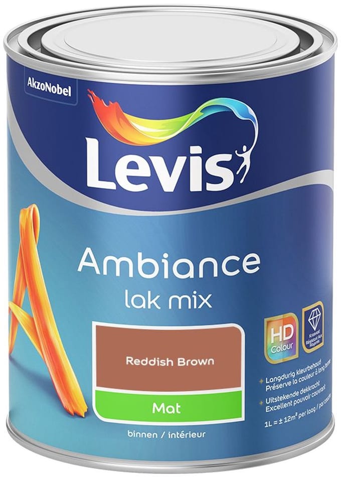 Levis - Ambiance Lak Mat Mix - Reddish Brown - Mengverf - 1 L