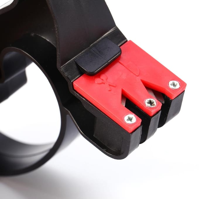 Professionele 2 in 1 Handheld Schaar Mes Blad Snijder Slijper Gereedschap Nieuw red