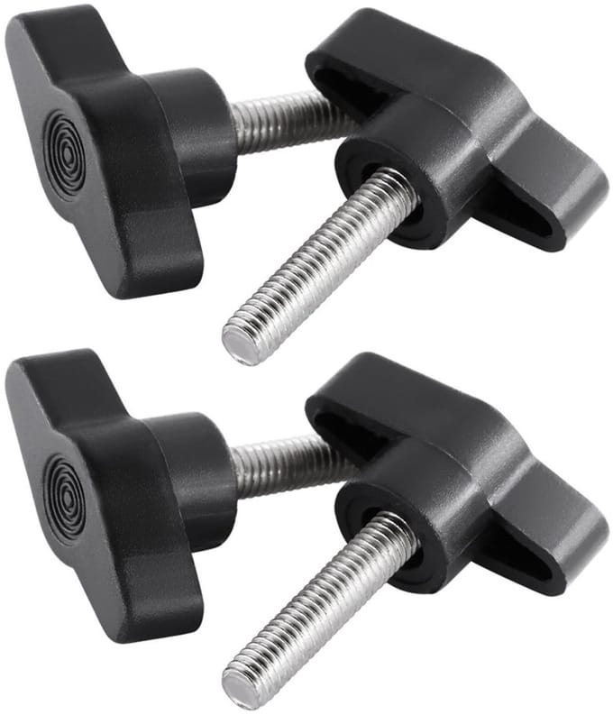 T-wing schroef M6 x 45mm voor stevige bevestiging, metaal, schroefbevestiging, duurzaam gebruik
