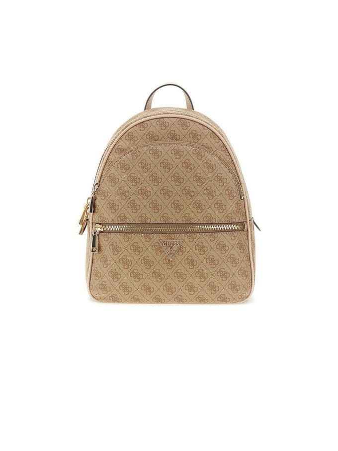 GUESS Vrije tijd rugzak Rugzak Manhattan II Backpack Latte Logo Lichtbruin