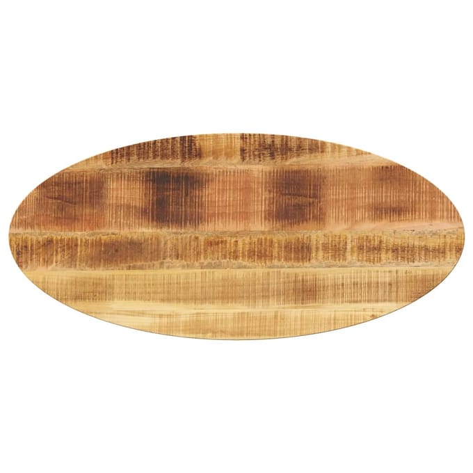 vidaXL Tafelblad ovaal 110x40x2,5 cm massief mangohout