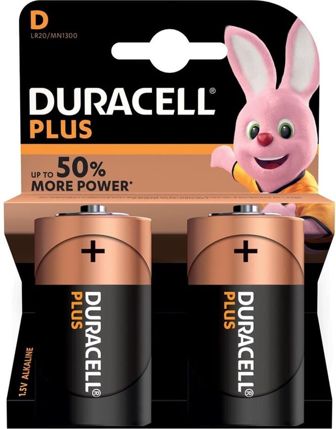 Set van 8x Duracell D Plus batterijen 1.5 V - alkaline - LR20 MN1300 - Batterijen pack