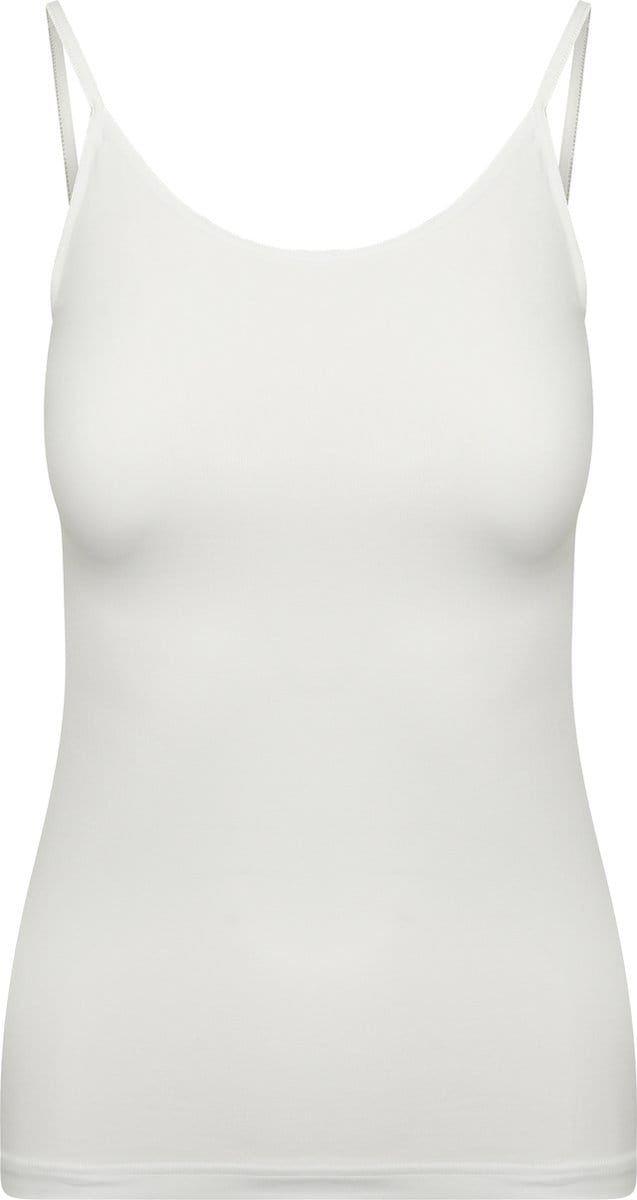 RJ Pure Color Dames Spaghetti Top Wit M
