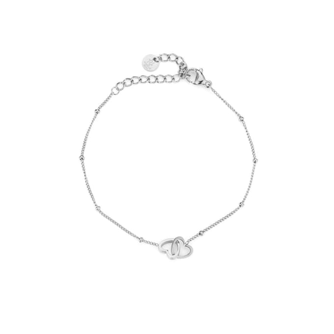 Bijoutheek Armband Hartjes Zilver
